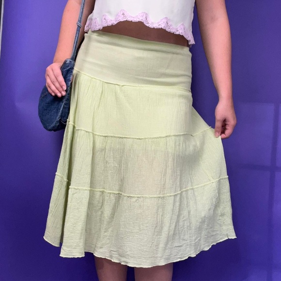 ❌SOLD❌ 90's Vintage Geri C New York tiered midi fairy skirt size medium - Picture 3 of 8